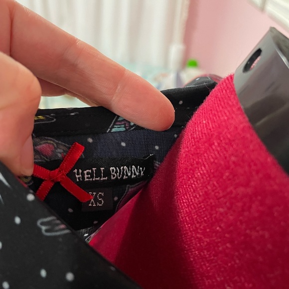 Hell Bunny Stevie rockabilly blouse - Picture 4 of 4